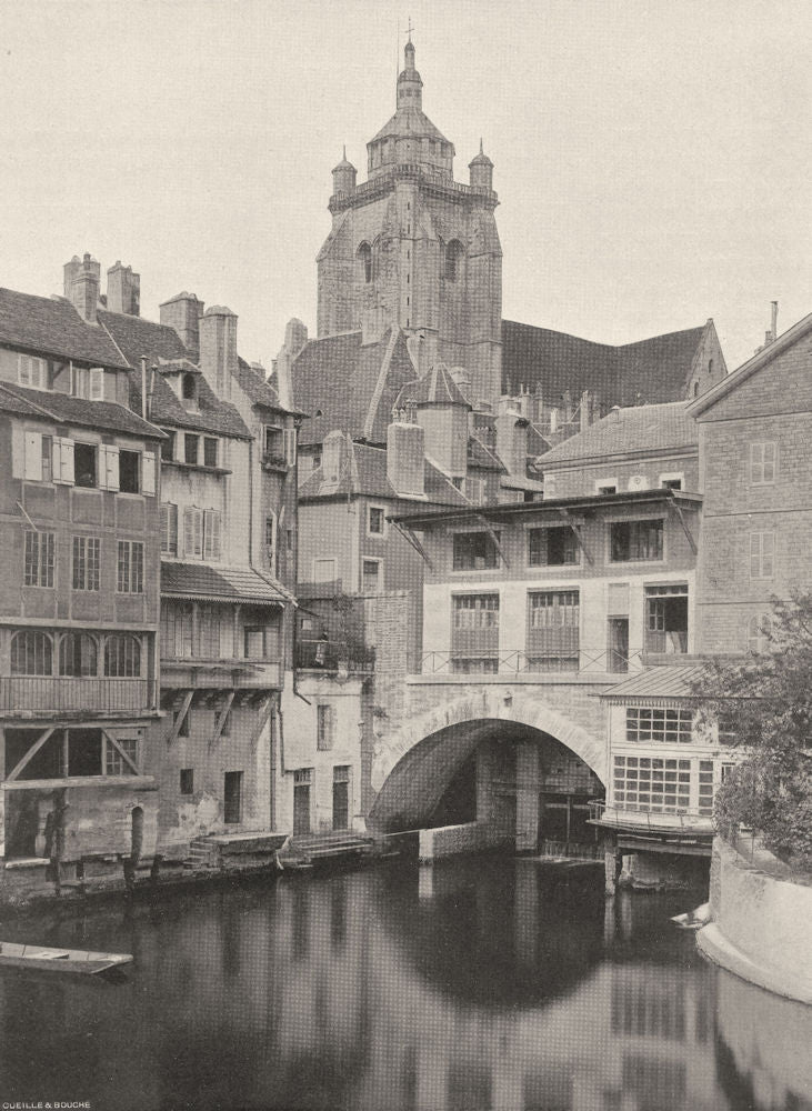 JURA. Dôle- Canal des Tanneurs 1905 old antique vintage print picture